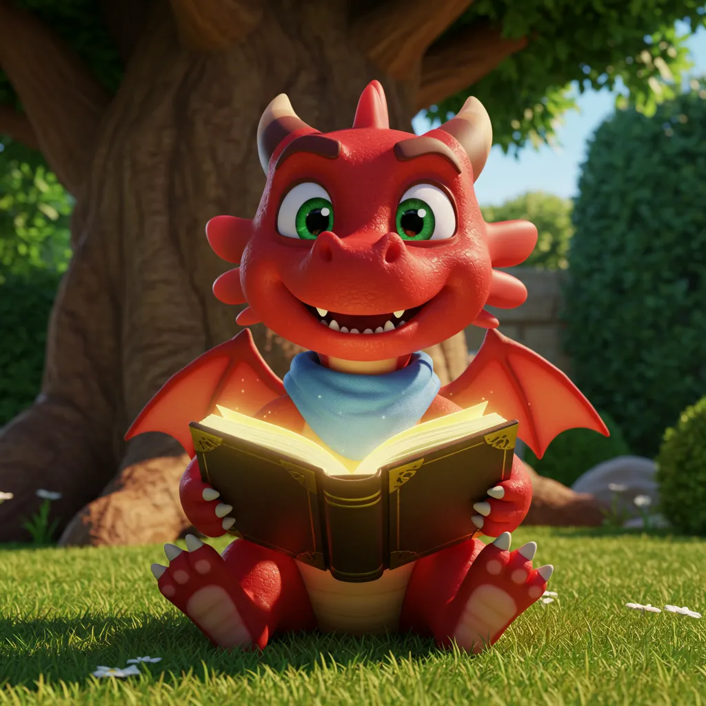 Kokosnuss findet ein Buch