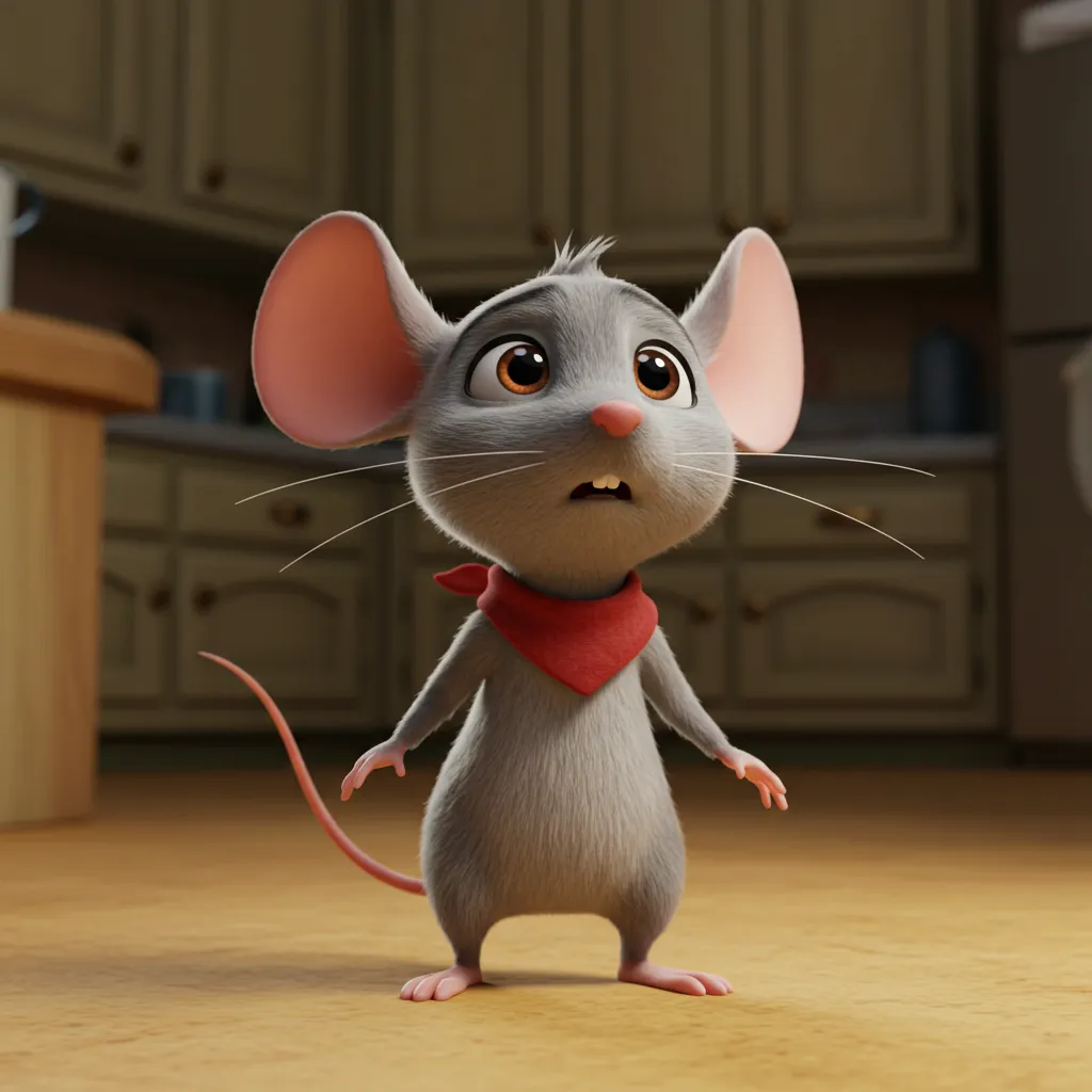 Die kleine Maus im Haus